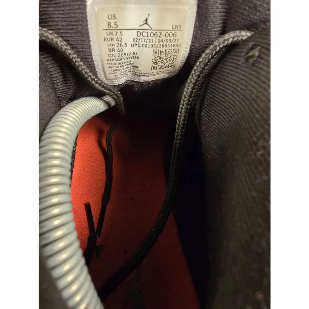 Size 8.5 - Air Jordan 12 Utility Grind Black Red Suede Leather (DC1062-006)